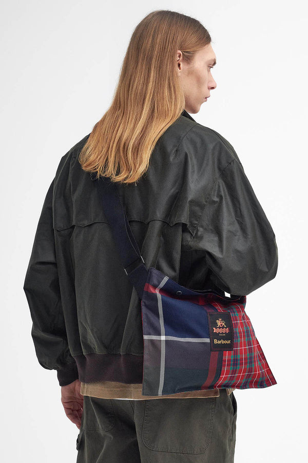 Sac à bandoulière motif tartan Barbour x Baracuta