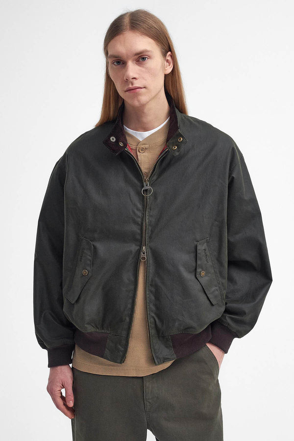 Veste Harrington coton ciré MA-1 de Barbour x Baracuta