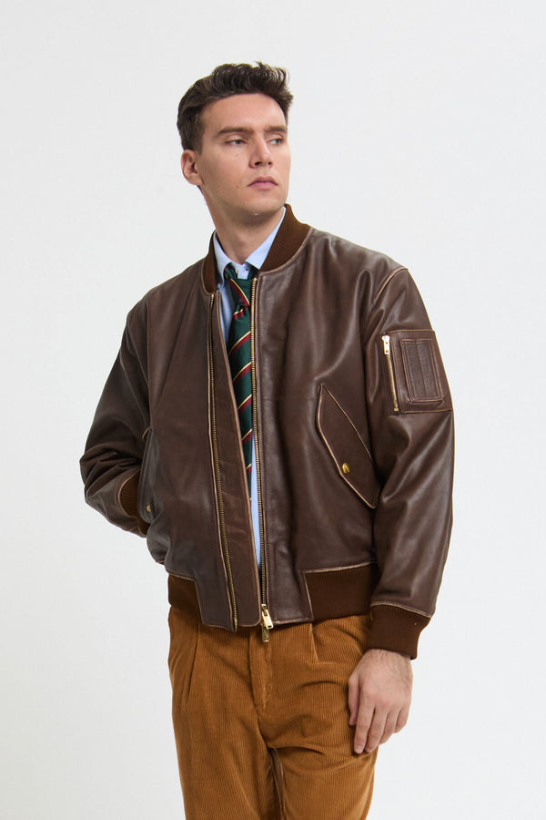 Veste Flight en cuir