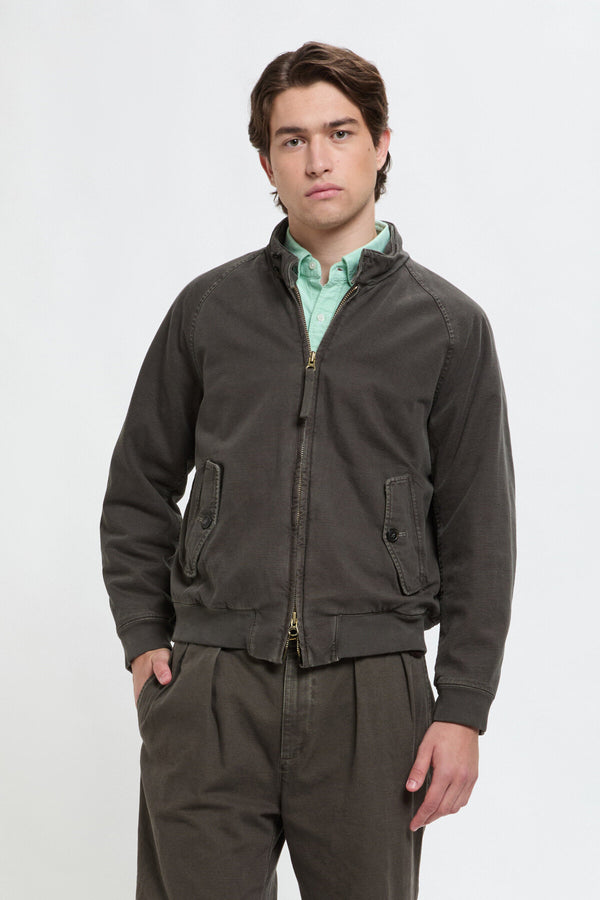 Gefütterte G9-Jacke aus stückgefärbtem Canvas