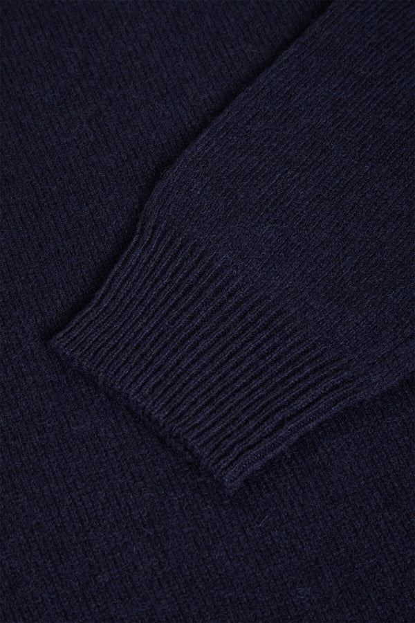 Pull col ras du cou en laine Shetland