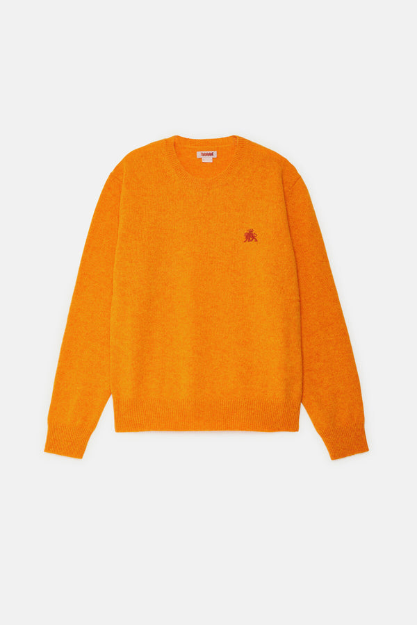 Pull col ras du cou en laine Shetland