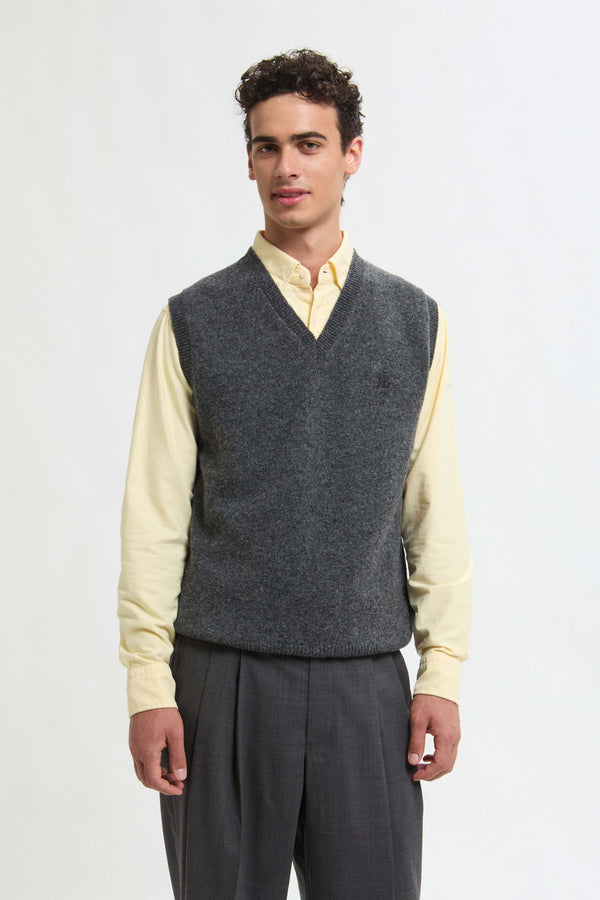 GILET IN LANA SHETLAND