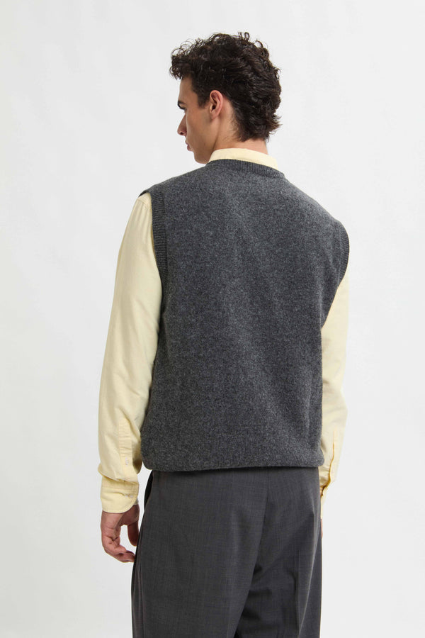 GILET IN LANA SHETLAND