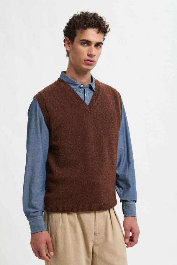 GILET IN LANA SHETLAND