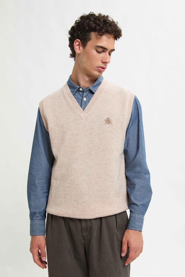 GILET IN LANA SHETLAND