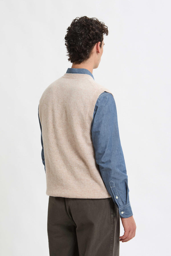 GILET IN LANA SHETLAND