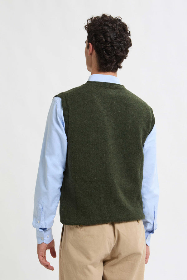 GILET IN LANA SHETLAND