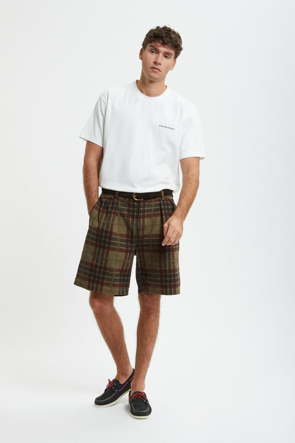 Printed Canvas Garment Dyed Shorts