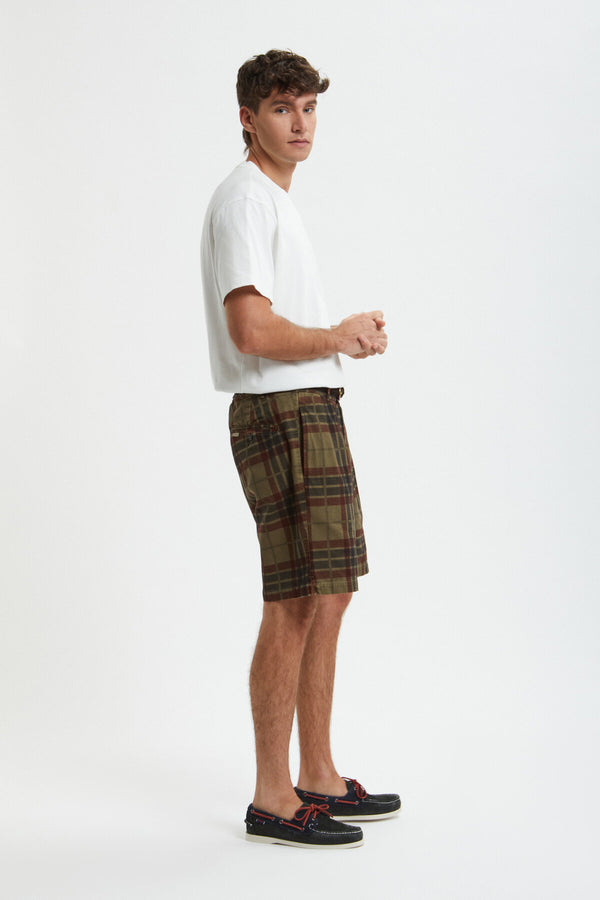 Printed Canvas Garment Dyed Shorts