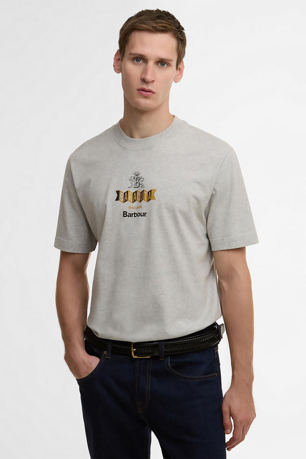 T-shirt oversize Vinyl Barbour x Baracuta